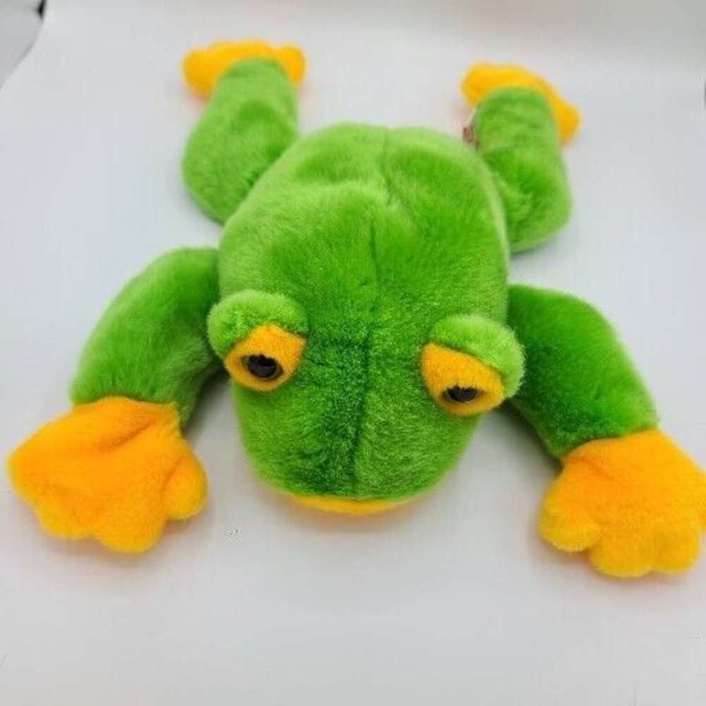 Vintage Frog TY Beanie Buddies Collection 1998 Smoochy 14” Plush